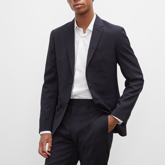 Grant Wool Blazer - New With Tags - NEVER WORN - Navy - Picture 1 of 5